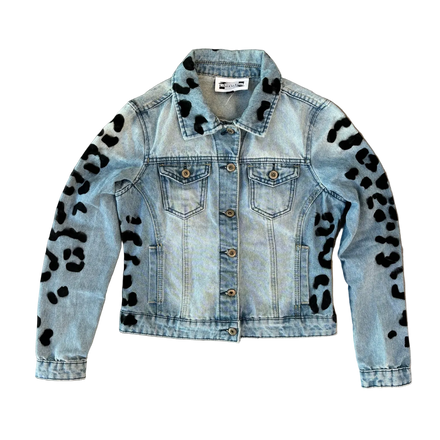 "DENIM LEOPARD" 1 OF 1 WOMENS JACKET